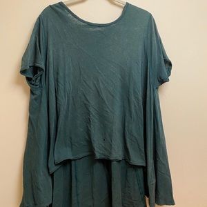 Free people long loose-fitting top